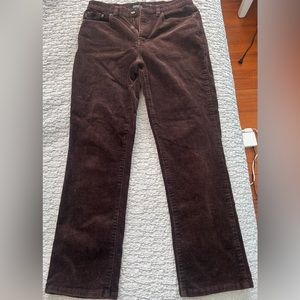 Vintage Ralph Lauren Brown corduroy pants. Barely worn. Size 6